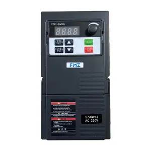 Penggerak pompa vfd tenaga surya, 1,5 kW 220v input fase tunggal 380 output tiga fase penggerak frekuensi variabel vfd di Tiongkok