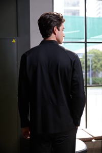 Veste <span class=keywords><strong>de</strong></span> <span class=keywords><strong>Chef</strong></span> en Polyester Brodé Personnalisable, Durable et Lavable, pour la Restauration Fine, Tenue <span class=keywords><strong>de</strong></span> Travail Professionnelle pour Restaurant, Coupe 3D, Image Professionnelle - Product Image 6