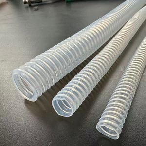 Selang Bellows QINGQIAN Transparan Kelas Medis 100% PTFE, Pipa Bergelombang Ukuran Kustom, Kualitas Tinggi, Tahan Lama - Product Image 2