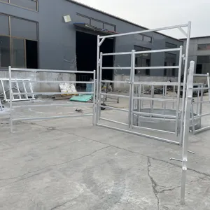 Heavy Duty Movable galvanized 2.3m Steel Livestock Cattle Horse Paddock Corral Yard Fence Panels And Gates