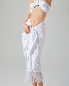 Couvre-maillot de bain en mousseline pour femmes Beach Wrap Sarong Cover up Swimwear Sarong Bikini Wrap Skirts - Product Image 4