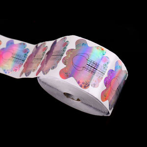 Muestra de Marca Privada <span class=keywords><strong>2022</strong></span>, 500 Piezas de Moldes de <span class=keywords><strong>Uñas</strong></span> de Acrílico con Forma de Mariposa, Moldes de Gel para <span class=keywords><strong>Uñas</strong></span>, Color Mágico Holográfico, Moldes de Arte de <span class=keywords><strong>Uñas</strong></span> de Aluminio - Product Image 6