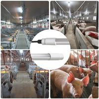 Nouvel éclairage LED tubulaire pour porcherie/poulailler HTL T8/T10/T12, IP67 étanche, résistant à la corrosion, sans scintillement, 220V
