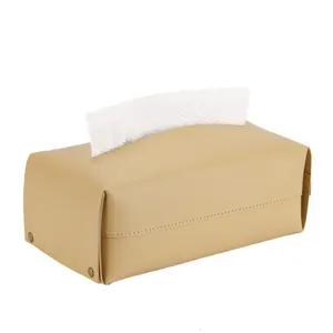 New Chất Lượng Cao Không Thấm Nước PU Da Tissue Box Bìa Sang Trọng Cube Giấy Chủ Bảng Máy Tính Để Bàn Tổ Chức