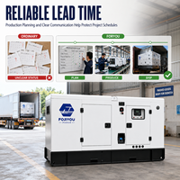 Groupe électrogène diesel silencieux 40 kW, 380 V triphasé, refroidissement par eau, fonctionnement continu 24/7