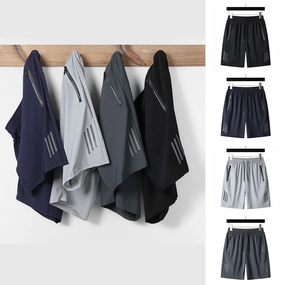 Wholesale custom logo high quality Streetwear stretchy gym casual shorts men black quick dry sport shorts for men