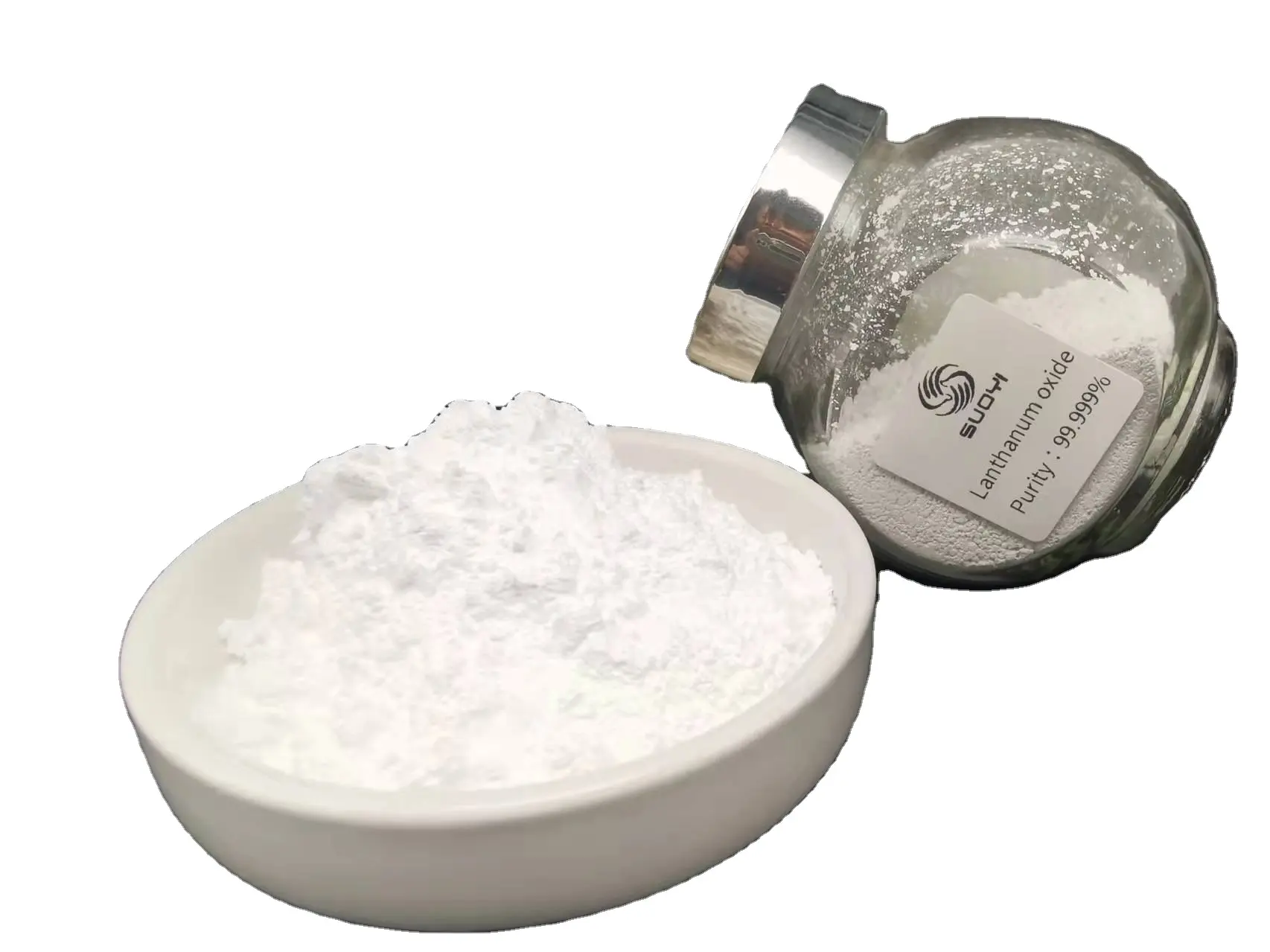 Fornitura stabile di alta qualità polveri ceramiche di ossido di lantanio di terre Rare La2O3 in stock