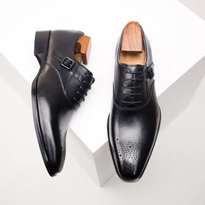 Zapatos Formales de Negocios de Cuero Clásico para Hombre con Cordones - Zapatos Oxford de Vestir para Oficina y Bodas - Product Image 3