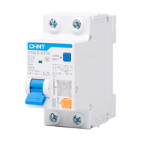 Disjoncteur différentiel compact série NXBLE-63YH, caractéristiques de déclenchement type C/D, 1P+N, 6~63A, courant alternatif