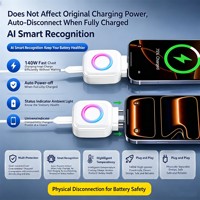 Produit le plus vendu : Séparateur de charge universel automatique IA 140W, taille mini, séparateur de charge complète, arrêt automatique X01