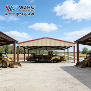 Entrepôt modulaire à colonnes libres en structure acier à grande portée pour la logistique commerciale et le stockage, fournisseur en gros ODM pour la transformation alimentaire - Product Image 1