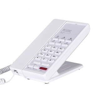 Téléphone d'hôtel personnalisé de qualité supérieure-Téléphone à haut-parleur analogique filaire élégant et fonctionnel pour Hotel & Hostel & Inn - Product Image 3