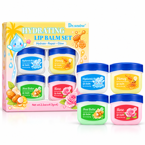 Vente en gros OEM de cosmétiques coréens pour le soin de la peau, baume à lèvres hydratant et nourrissant à la vitamine E et au miel, ensemble pour femmes - Product Image 1