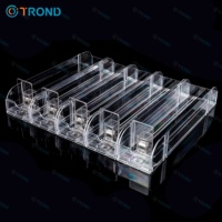 Bouteilles transparentes, présentoir de canette, pour boissons, canette de supermarché, poussoir avec échantillon gratuit