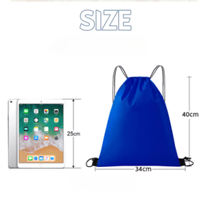 Venta caliente al por mayor promocional personalizado impermeable gimnasio dibujar cuerda bolsas de poliéster deporte mochila de nailon bolsa con cordón - Product Image 6