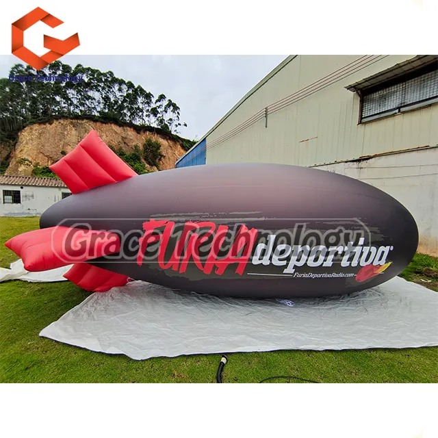 Bán buôn khinh khí cầu Inflatable Helium quảng cáo Zeppelin blimp Inflatable khí cầu