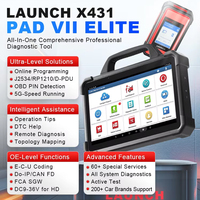 LAUNCH X431 PAD VII ELITE Scanner de diagnostic de véhicule Outil efficace pour toutes les voitures et 2 ans de diagnostic de camions gratuit
