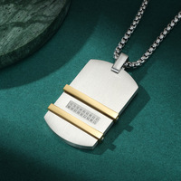 Collar Punk Chunky Choker 316L, Joyería Personalizada con Nombre, Colgante de Acero Inoxidable Tipo Dog Tag