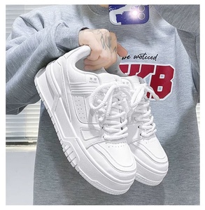 2025 Men's Fashion Casual Autumn New Breathable White Walling <b>Shoes</b> Thick Sole Design Versatile <b>Height</b> <b>Increasing</b> - Product Image 3