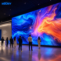 Layar LED Tetap Dalam Ruangan Definisi Tinggi 8K P1.25, Perawatan Depan, Pusat Komando, Ruang Kontrol, Video Wall 5000cd