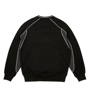 Sudadera Unisex de Algodón con Bloques de Color, Personalizable, Lisa, con Cuello Redondo, Estilo Vintage de Baloncesto con Ribete - Product Image 4