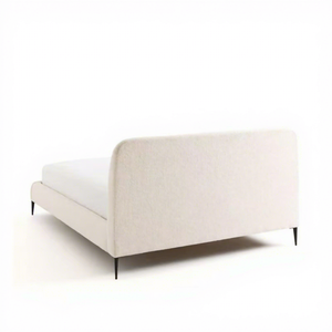 Base de Cama Moderna de Perfil Bajo con Plataforma de Tela Ecológica, Patas Metálicas Delgadas, Lujo en Terciopelo Teddy, con Almacenamiento, Tamaño King - Product Image 5