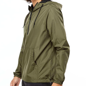 Custom Quarter Zip Running Golf Tracksuit Sublimation Windbreaker Lightweight Adult <strong>Rain</strong> Softshell <strong>Pullover</strong> <strong>Jacket</strong> for Men - Product Image 6