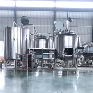 a whole set of 7bbl brewery equipment by steam