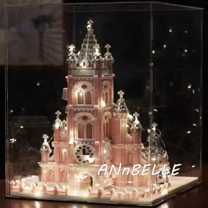 2888 + Pcs Micro Gạch Kiến Trúc Kim Cương Khối Việt Nam Màu Hồng Thánh Tâm Nhà Thờ Mô Hình Trang Trí Nội Thất Với Cpc CE Giấy Chứng Nhận - Product Image 2