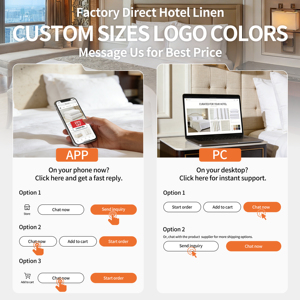 Conjunto de Capa de Edredom Personalizado Estilo Hotel 5 Estrelas, Roupa de Cama Branca Listrada 100% Algodão, Estilo Moderno para Uso Doméstico ou Hospitalar - Product Image 2