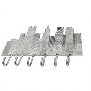 Crochets multifonctionnels pour serviettes et vêtements, crochets muraux à fixer sur porte, crochets en métal moulé, vente chaude pour salle de bain - Product Image 1