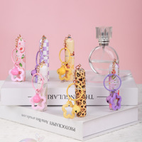 Directly leverbaar Bestseller Hangertje Accessoire Sleutelhanger Valentijnsdag Cadeau; 5 ml PP Parfum Monsterflesje Pompflesje Draagbaar Reisformaat