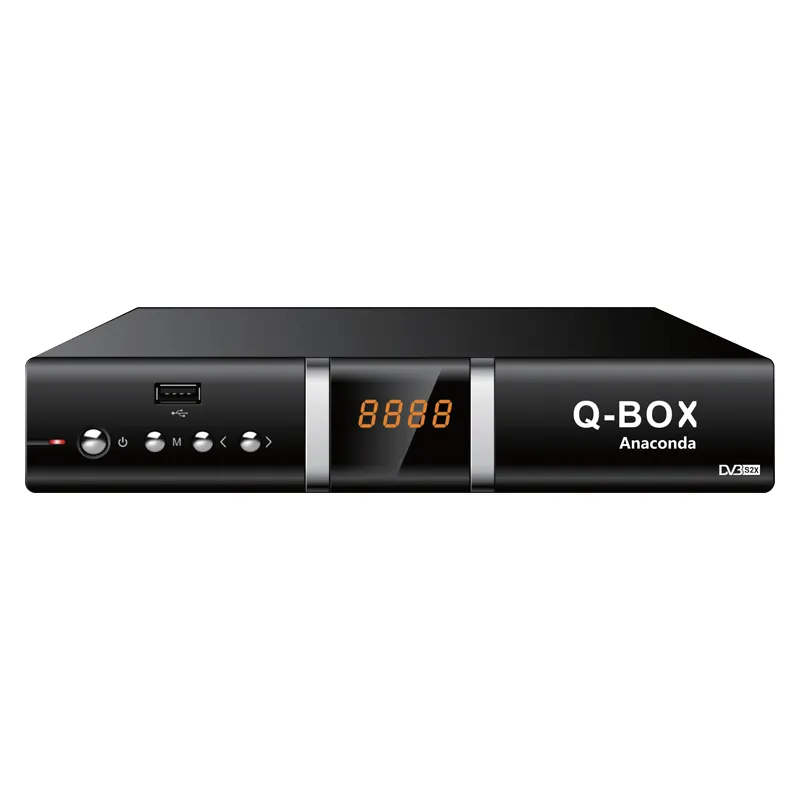 Q-BOX Anaconda android dvb s2 free to air set top box satellite tv receiver 4k set top box 4k
