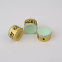 XQK-05 Taom V10 2.0 Juego Profesional de Tiza para Tacos de Snooker y Billar, Polvo de Chocolate Universal de Forma Redonda para Jugadores