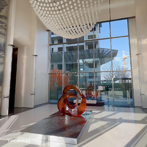 Vincentaa tùy chỉnh Hiện Đại Màu Đỏ Acrylic điêu khắc được sử dụng cho công viên ngoài trời điêu khắc trang trí - Product Image 2