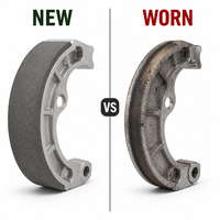 Kit de plaquettes de frein pour moto CG125, ensemble de frein à tambour, pièces de rechange 125cc 70cc, qualité supérieure pour Honda CG125