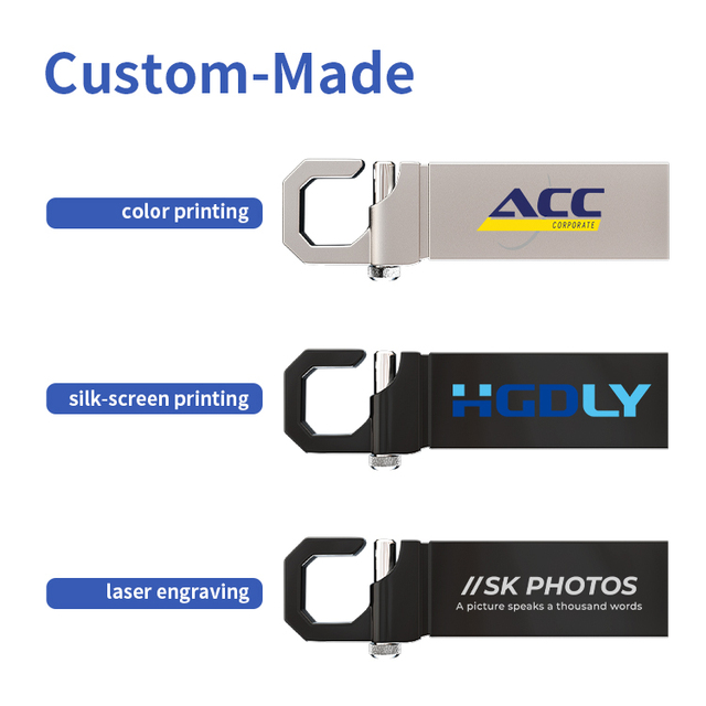 Custom Logo USB Flash Drive Bulk High Speed USB 3.0 32GB 64GB Pendrive Portable USB 2.0 Memory Stick OEM Disk for Business Gift