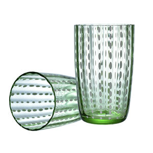 Bicchiere all'ingrosso <span class=keywords><strong>calice</strong></span> colorato bicchiere da vino bicchiere da acqua bicchiere verde pressato tazza media - Product Image 5
