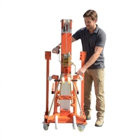 Plateforme de travail aérienne portable manuelle à manivelle en aluminium, hauteur de levage 2-8m, capacité de charge 200-300kg, pour usage domestique