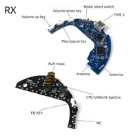 Module de transmission audio 2.4G personnalisé TX RX, partage audio un-vers-plusieurs, carte mère audio stéréo pour casques TV sans fil
