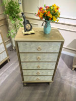 Commode en bois à tiroirs multiples sur mesure, meubles de chambre à coucher, armoire de rangement en bois, 3/5 tiroirs, commode d'angle moderne