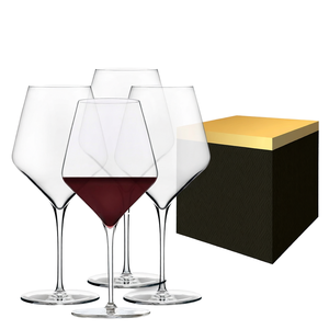 Verre à dégustation de vin rouge à long pied en cristal sans plomb, ultra fin, fait main, luxe léger, compatible lave-vaisselle - Product Image 1