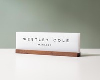 Plaque décorative de bureau personnalisée en acrylique – Citation motivante en lucite – Idée cadeau pour la pleine conscience