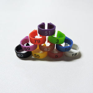 Wedstrijdduivenclubring Voor 2018 Met Clubnaam Country Serienummer Lichtgewicht En Duurzame Plastic Duivenvoetring - Product Image 1