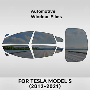 <span class=keywords><strong>Film</strong></span> de teinte de confidentialité de fenêtre de voiture <span class=keywords><strong>prédécoupé</strong></span> pour t-esla modèle S 2012-2021 feuilles d'autocollant automatique Films de protection UV solaires en céramique - Product Image 6