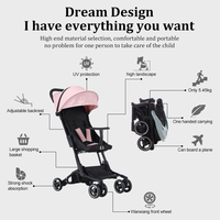Poussette bébé légère certifiée EN, pliable et compacte, idéale pour les voyages, poussette de voyage pour enfants, très vendue