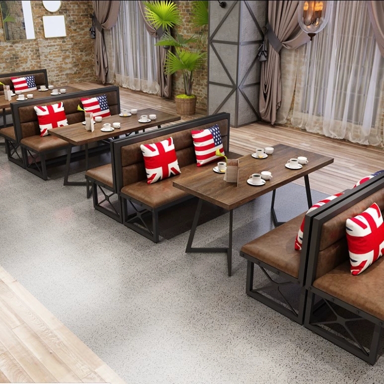 Modern Luxury Wooden Panel Booth Seating