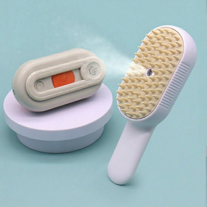 SORADD SRD-557 4 1 Battery-<b>Powered</b> ABS Silicone Steam <b>Brush</b> Anti-Static Pet <b>Brushes</b> Cat Massaging Cleaning Shedding Combing 3 - Product Image 1