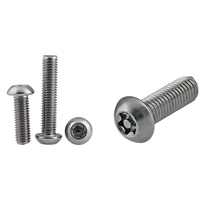Vente en gros M5 & M7 finition oxyde noir vis Torx de sécurité goupille à tête bouton de Chine