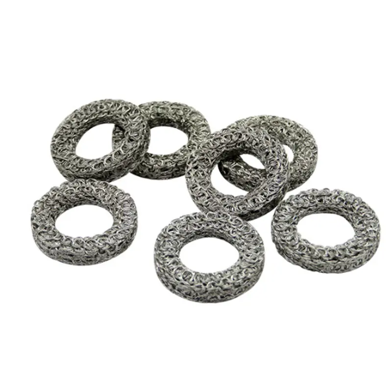 compressed knitted wire mesh ring foam filter pressure washer foam lance mesh filter